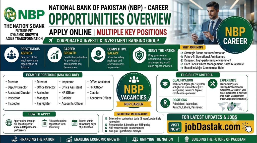 NBP Latest Jobs in National Bank of Pakistan September 2026