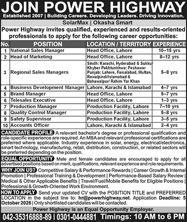 power highway jobs